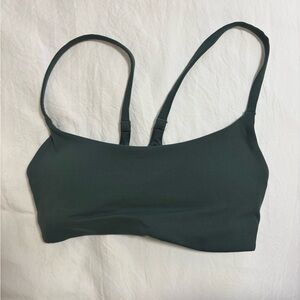 Lululemon Wunder Train Strappy Racer Back Olive Green Size 2